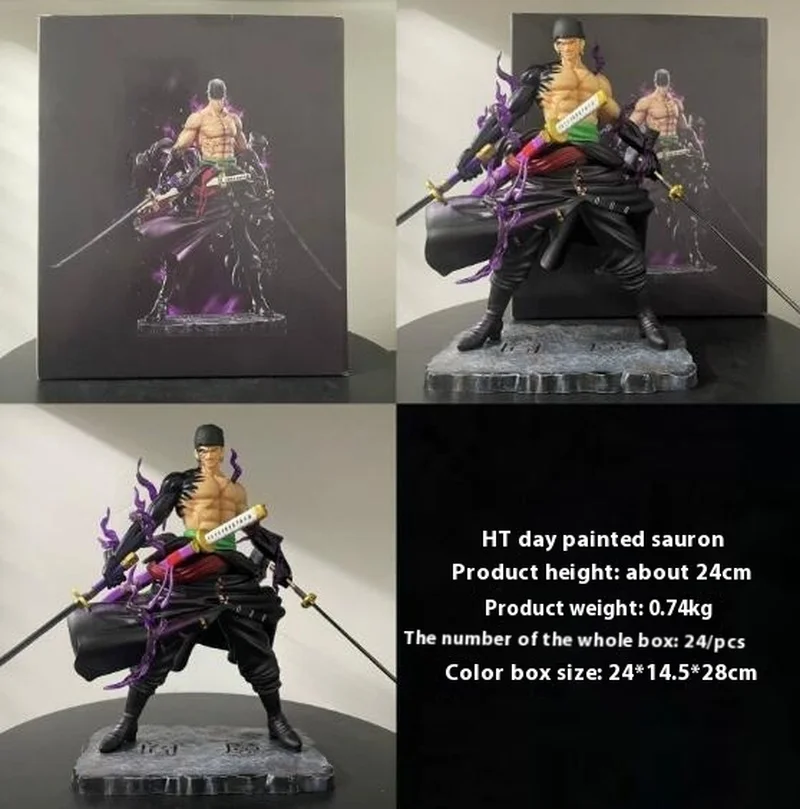 New Heaven Painted Yan Demon And Suolong Stand Gk Handmade Pirate King Anime Peripheral Statues Anime Decoration Gift Top-Grade