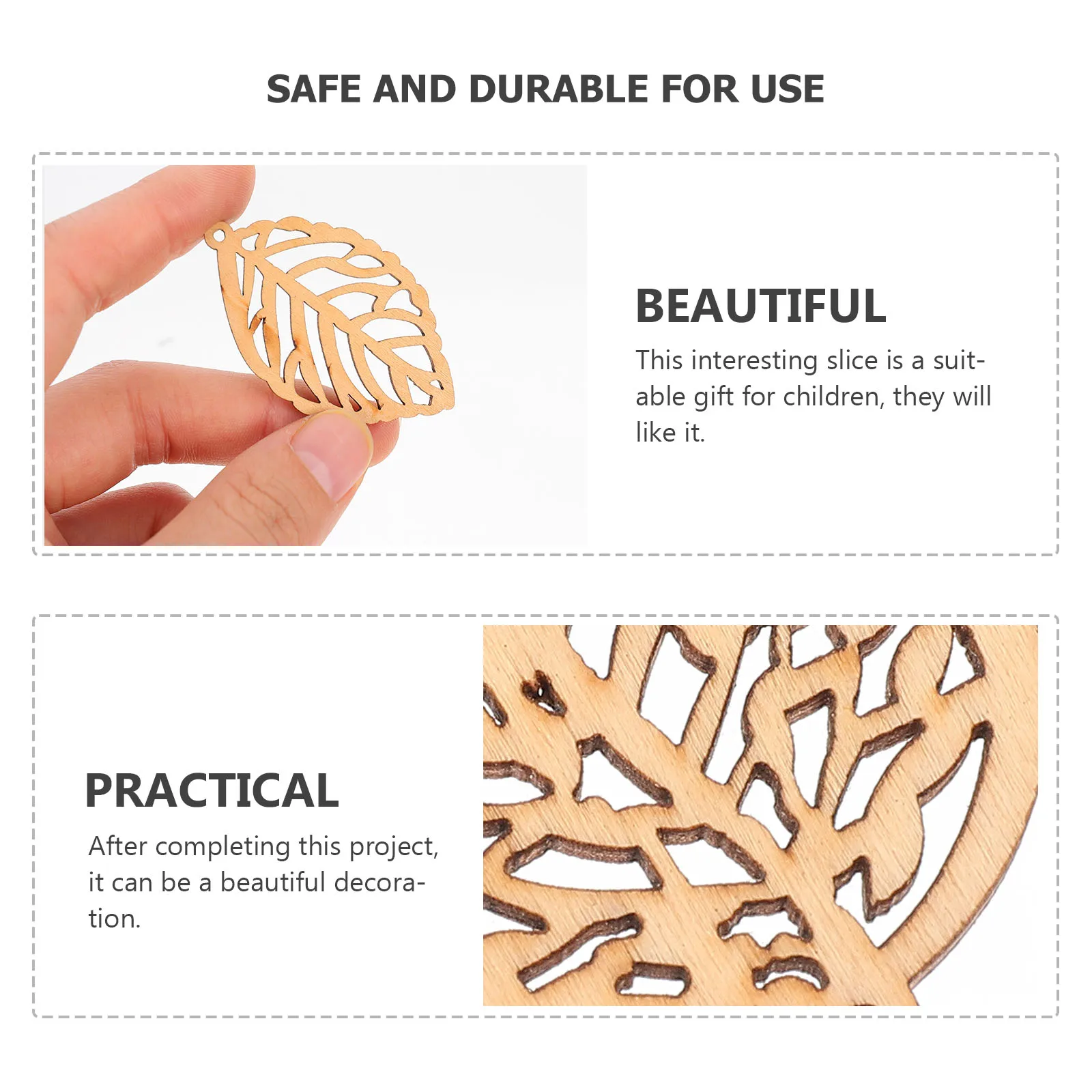 

10pcs Hand-Painted Wood Slices Diy Craft Kids Unfinished Wooden Cutouts Graffiti Chips Leaf Shaped Wood Pieces Wall Decorations