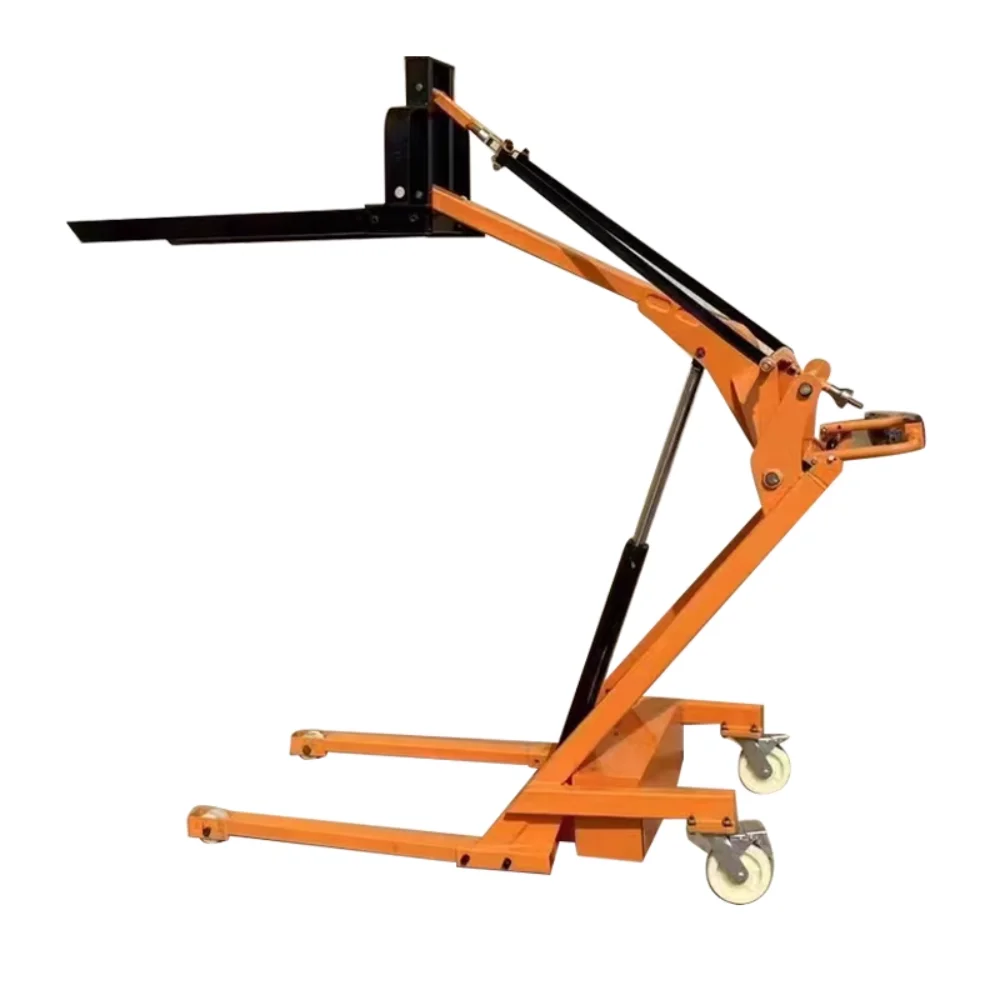 

Simple portable curved arm forklift electric loading and unloading trolley