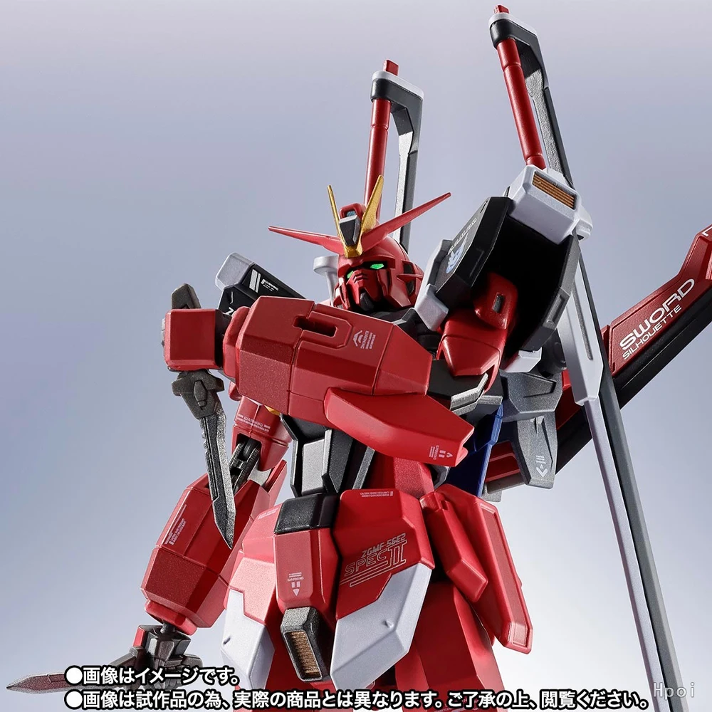 Oryginalny model do składania METAL ROBOT SOUL SWORD IMPULSE GUNDAM SPEC Ⅱ od Bandai, figurka akcji z anime, zabawka kolekcjonerska, ozdoba.
