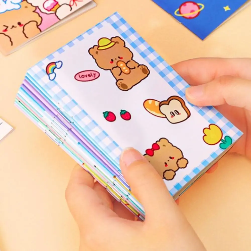 Cute Mini Pocket Notepad, Cartoon Diário Notes, Notebook portátil, Diário, Memorando, Pocket Note Book, Award Gift, 4pcs