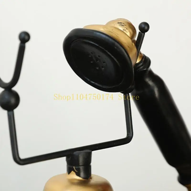 Antique Landline Telephone Replicas, Resins Statue Decors for Desk Shelf Display Top Sale