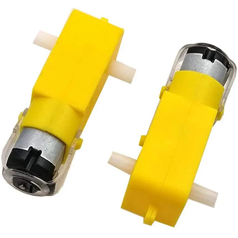 A65Z 20 Pieces DC 70MA (3V) Robot Intelligent Car DIY Dual Shaft Gear TT Motor For Robot Car MCU 7X2.2X1.8Cm