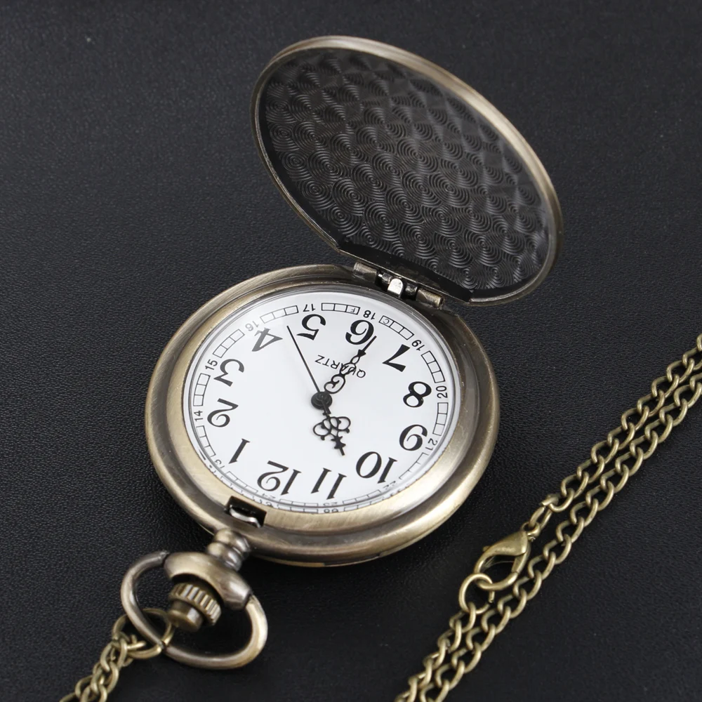 Fair Libra Cross Emblem Quartz Pocket Watch Retro Fashion Men's and Women's Necklace Pendant Student's Best Gift