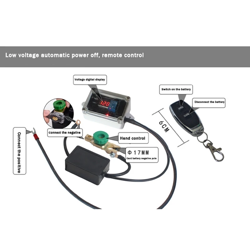 Prevent Power Loss And Leakage 12V Auto Battery Automatic Intelligent Breaker Protector Remote Control Switch