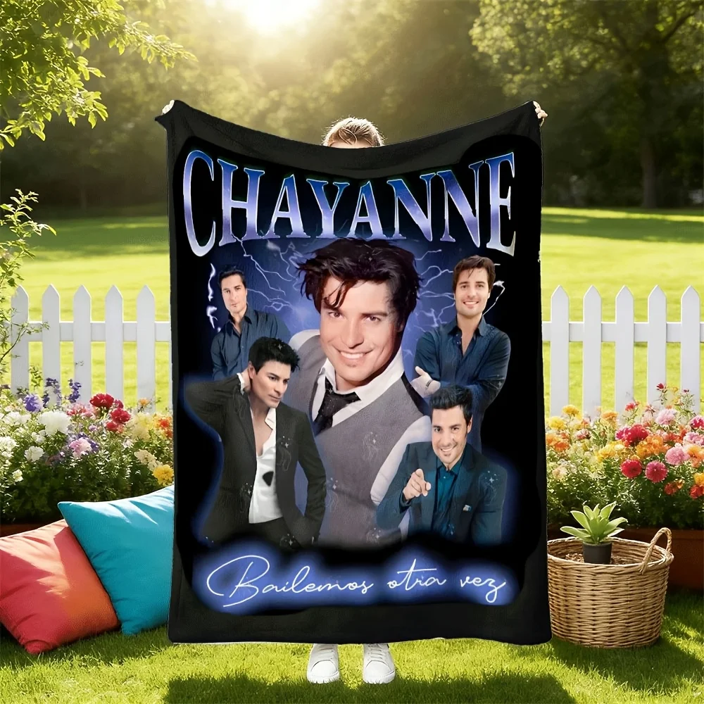Customize 1pc from Chayanne, These Flannel Blankets Are Soft And Thick, Perfect for Any Season. They Are Ideal for Sofa Beds, Ba