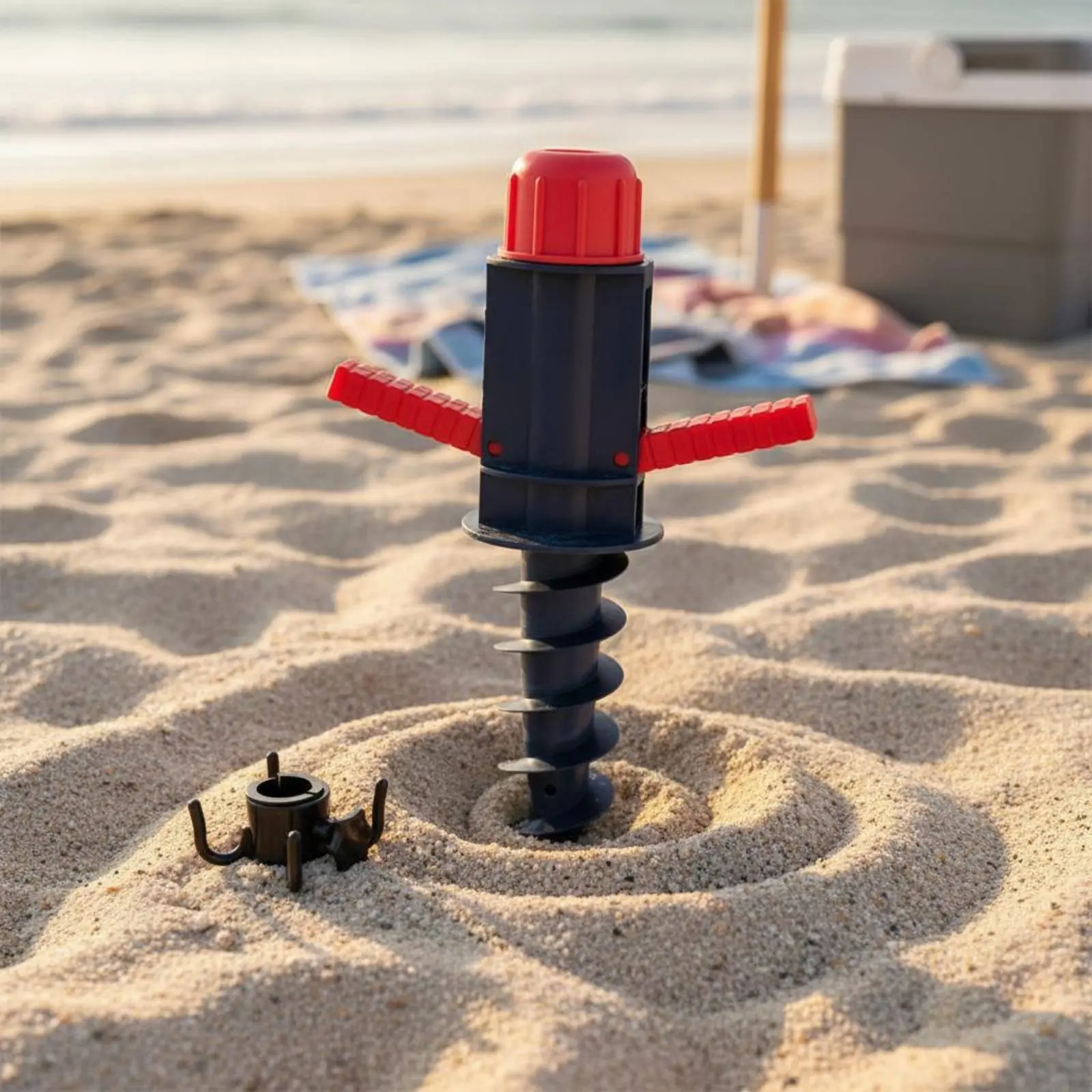 estaca-de-plastico-para-guarda-sol-facil-de-instalar-acessorio-para-guarda-sol-de-praia-nao-requer-escavacao-suporte-estavel-para-praquecedores-de-praia