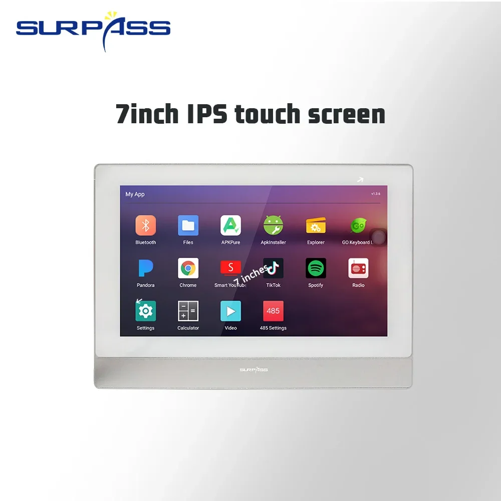 Wi-fi parede amplificador de tela de controle bluetooth-compatível áudio android 8.1 amplificador de potência estéreo 8 canais HD-MI aux conectar tv