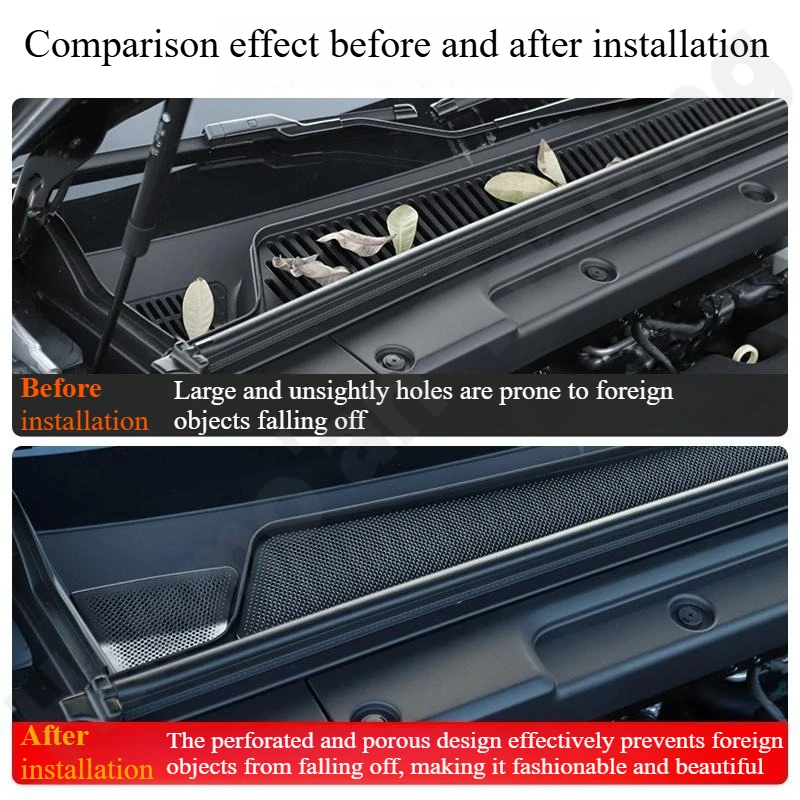 for Leapmotor C10 2024 Hood Air Inlet and Outlet Protective Cover/Insect Proof and Anti Blocking Cover