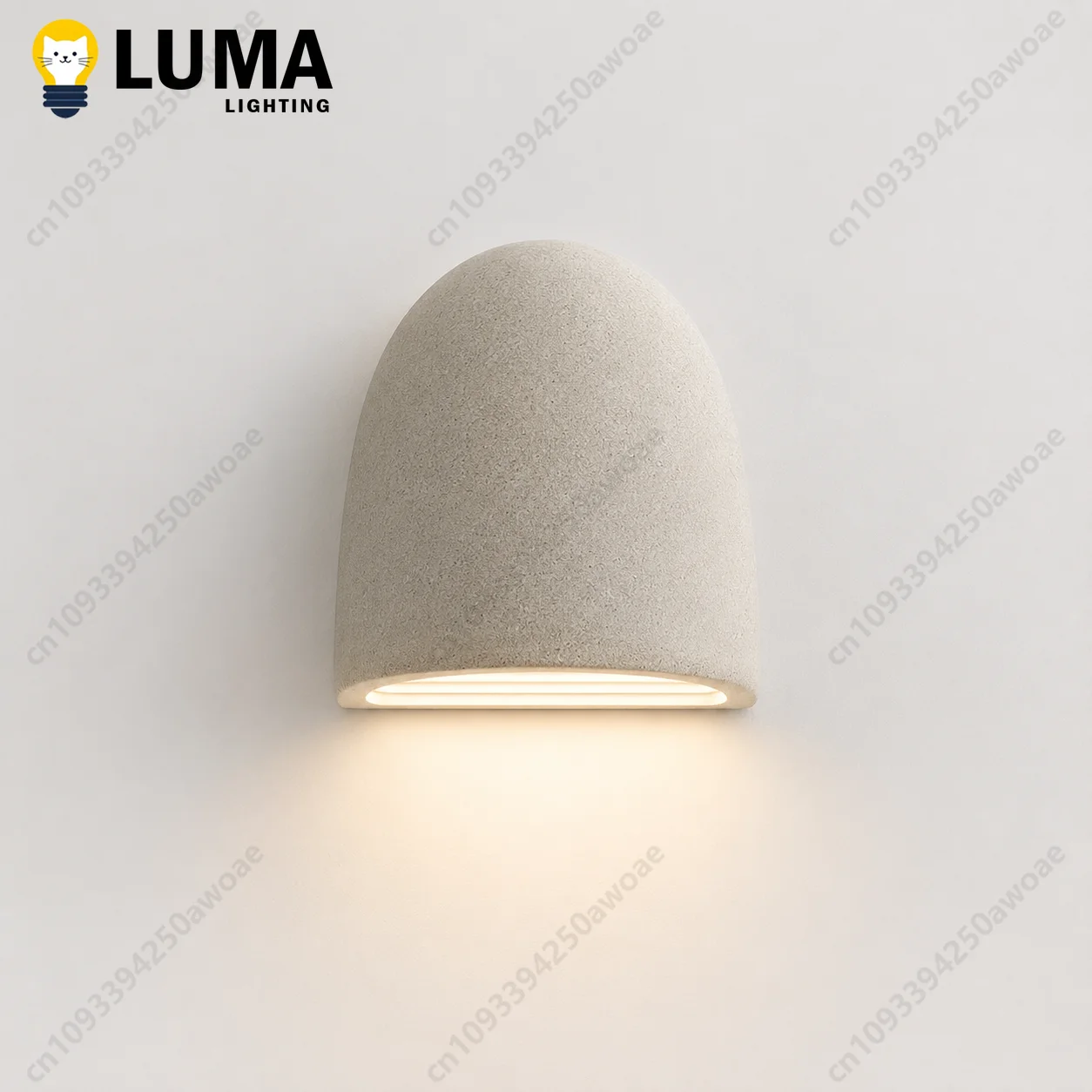 Nordic LED Outdoor Wall Lamp Terrazzo Cement Waterproof Light for Terrace Villa Courtyard Fence Garden Patio Modern Wall Sconces