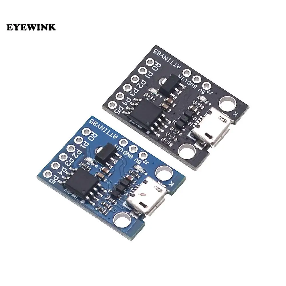 ATtiny85 Digispark Kickstarter Micro USB Microcontroller Development Board Shield Module For Arduino IDE 500mA 5V Regulator I2C