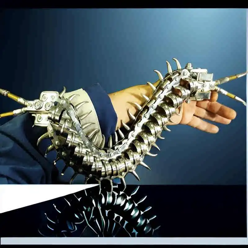 

Mechanical centipede, metal assembled building blocks, precision models, toys, 3D handmade stereoscopic, boy's birthday