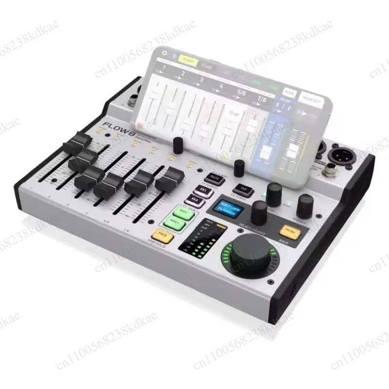 8 Channel Portable Digital Audio Mixer USB Bluetooth Audio Interface For Podcast Live Stream Recording - view 4