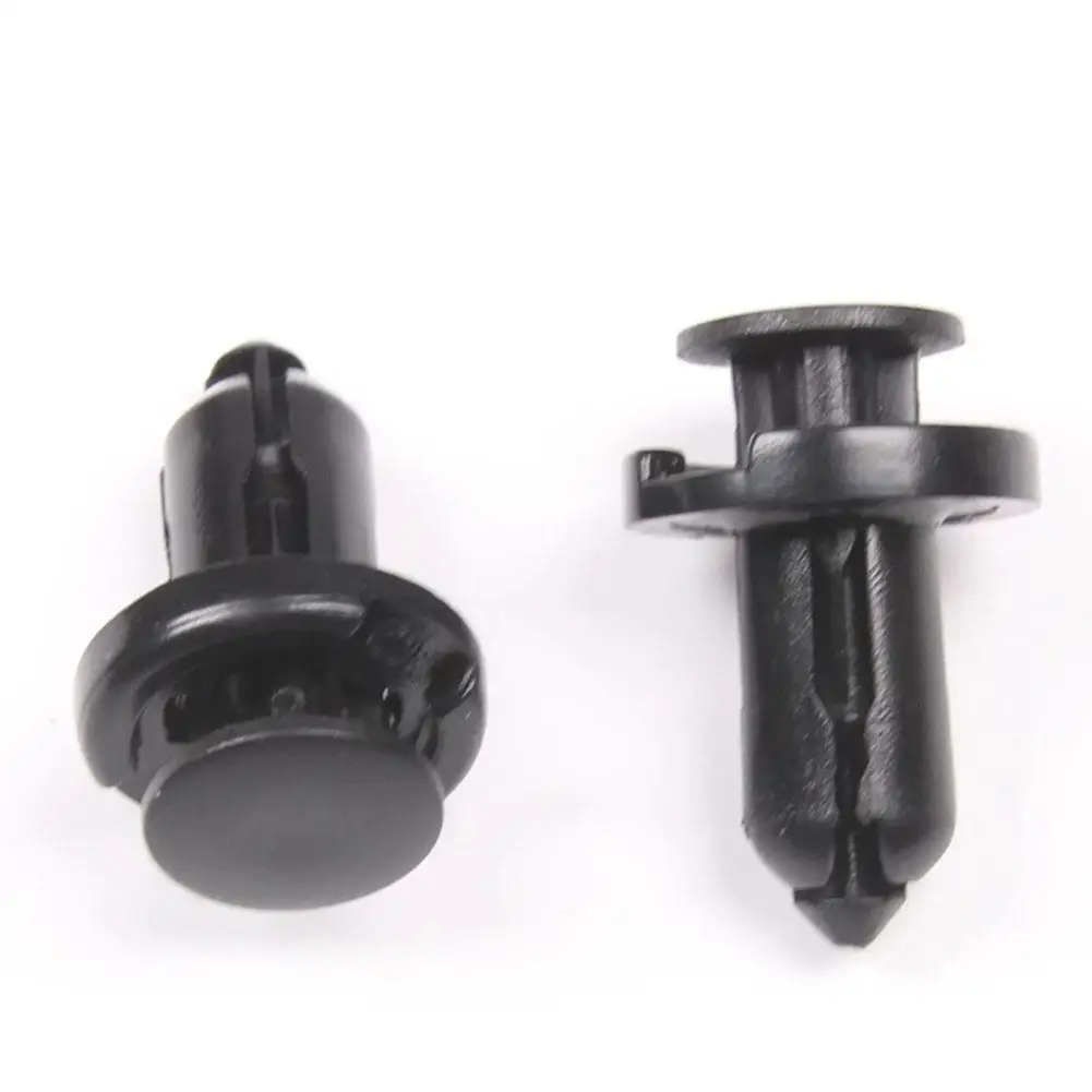 20PCS 10mm Hole Car Bumper Plastic Push Rivets Fastener Clips for Honda Black Car Styling for Honda X4J9