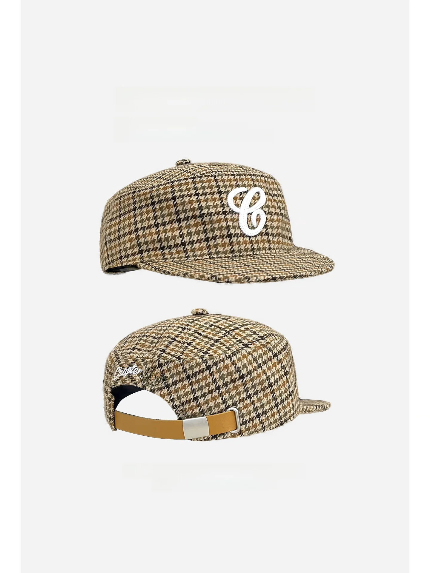 Retro Flat Top 3D Letter Embroidery Baseball Cap Unisex Cotton Sunshade Hat Adjustable Buckle Closure Casual All Seasons