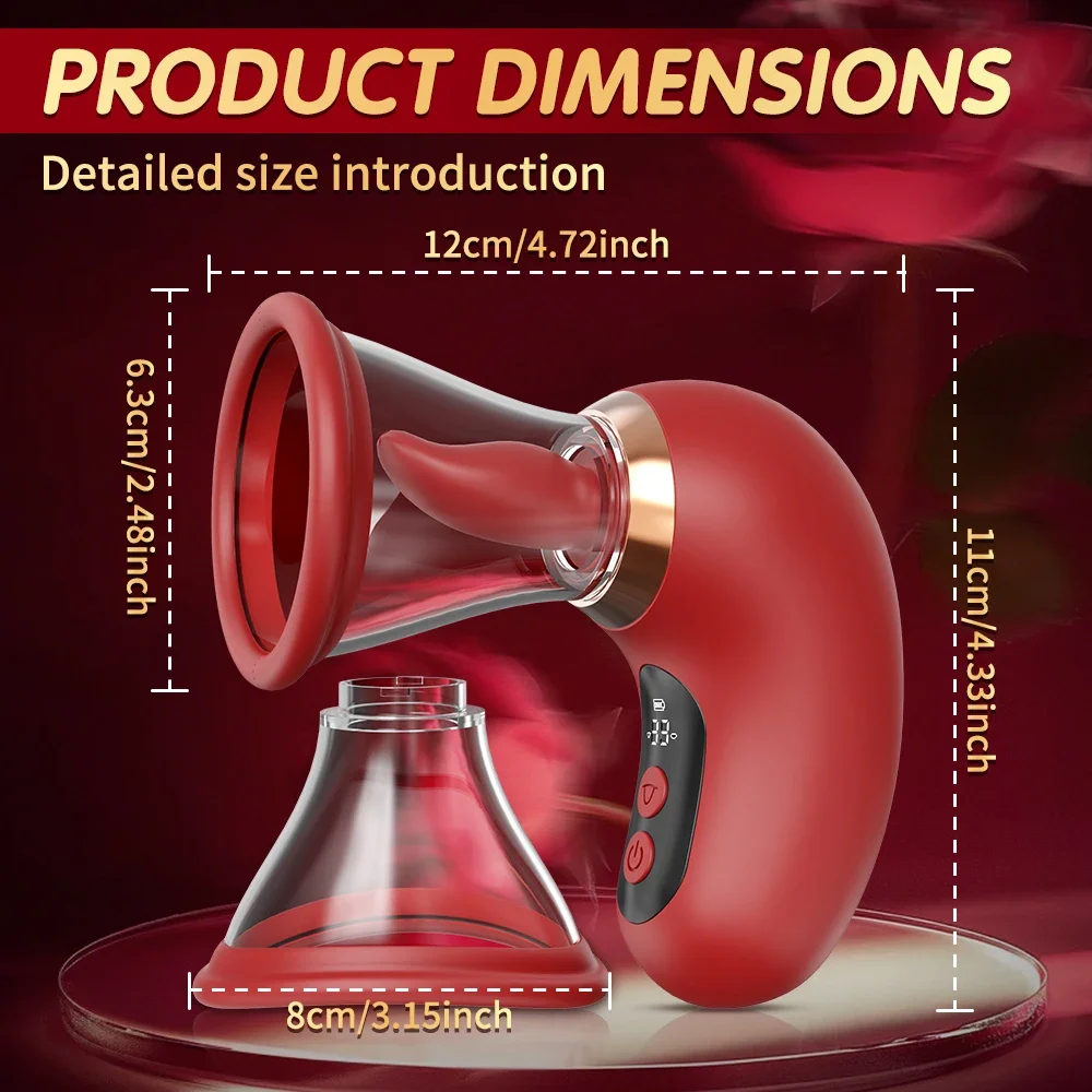 APP Control Clitoral Sucker Vibrator Tongue Licking Nipple Vagina Massager Clit Stimulator Female Masturbation Sex Toy for Women - view 6