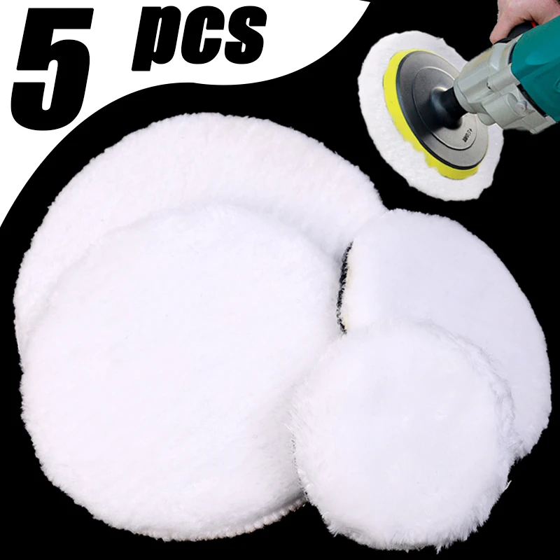 Car Imitation Wool Ball Polishing Disc Auto Cleaning and Care Tools 3/4 /5/6/7 inch Cars Body Waxing and Polish Machine