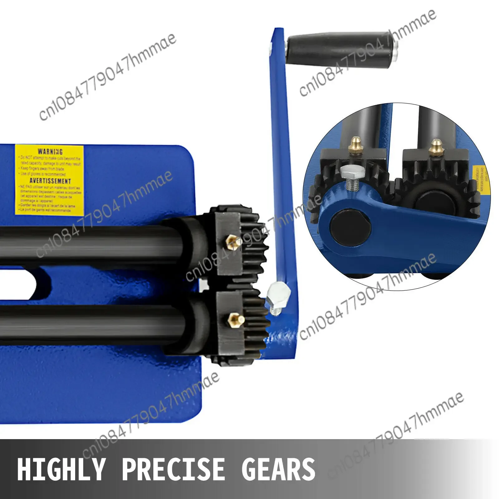Roller Bending Machine 18 Inch  Sheet Metal Bead Roller with 6 Sets Dies for Producing Strengthening Ribs Throat Depth 45.72 Cm