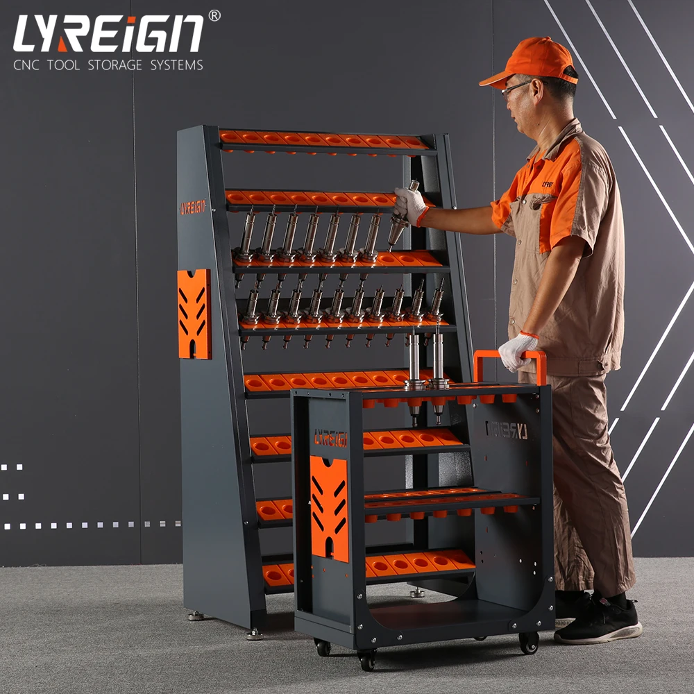 LYREIGN DJ103AC CNC Tool Holder KEEPER HSK,CAT,BT,ISO,NT,DIN,SK,VDI Bt40 Tool Holder Cart Sk30