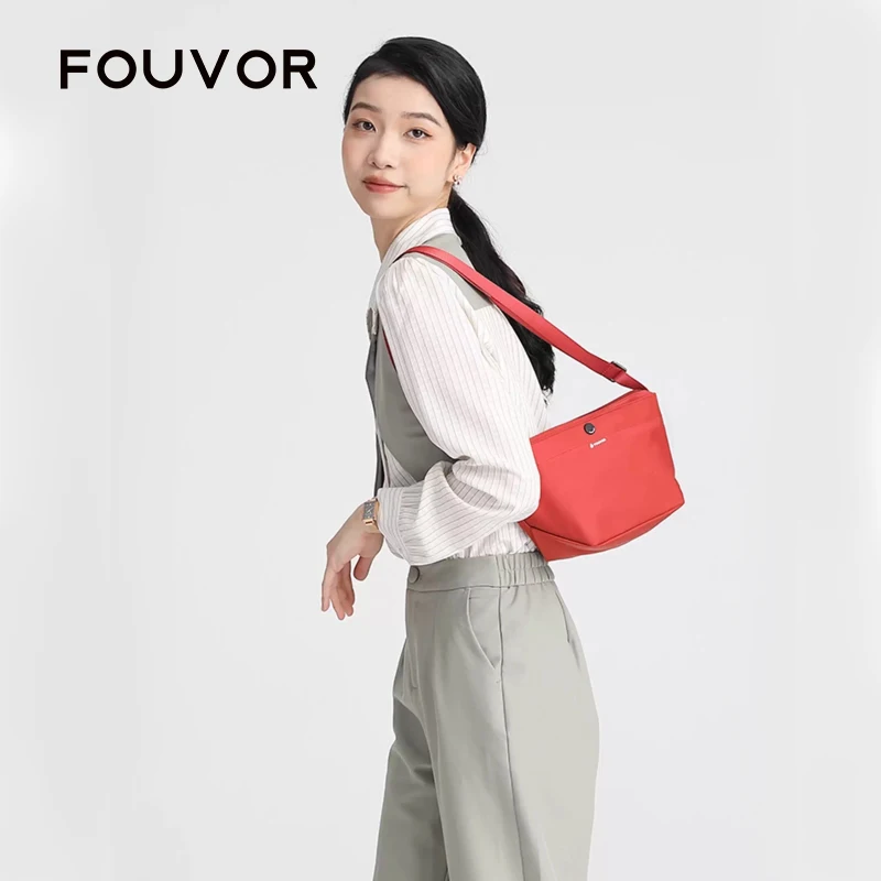 

Сумка-кроссбоди Fouvor из оксфордской ткани, женская нейлоновая универсальная сумка на плечо, модная легкая холщовая сумка-пельмень 2026 года, модель 2918-01