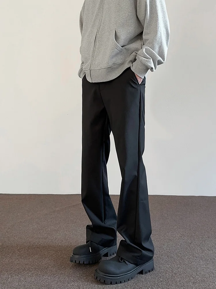 

Cleanfit American High Street Loose Wide Leg Casual Pants Thin Bla Summer Trousers for Men And Women Straight Loose Long Tr...