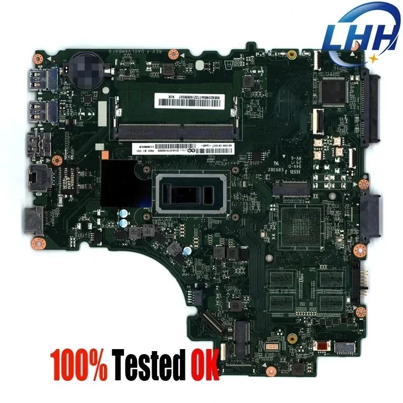 

DA0LV6MB6F0 MainBoard for Lenovo IdeaPad V310-14ISK V310-14IKB Laptop Motherboard with CPU 4405U I3 I5 I7 6th 4G-RAM UMA
