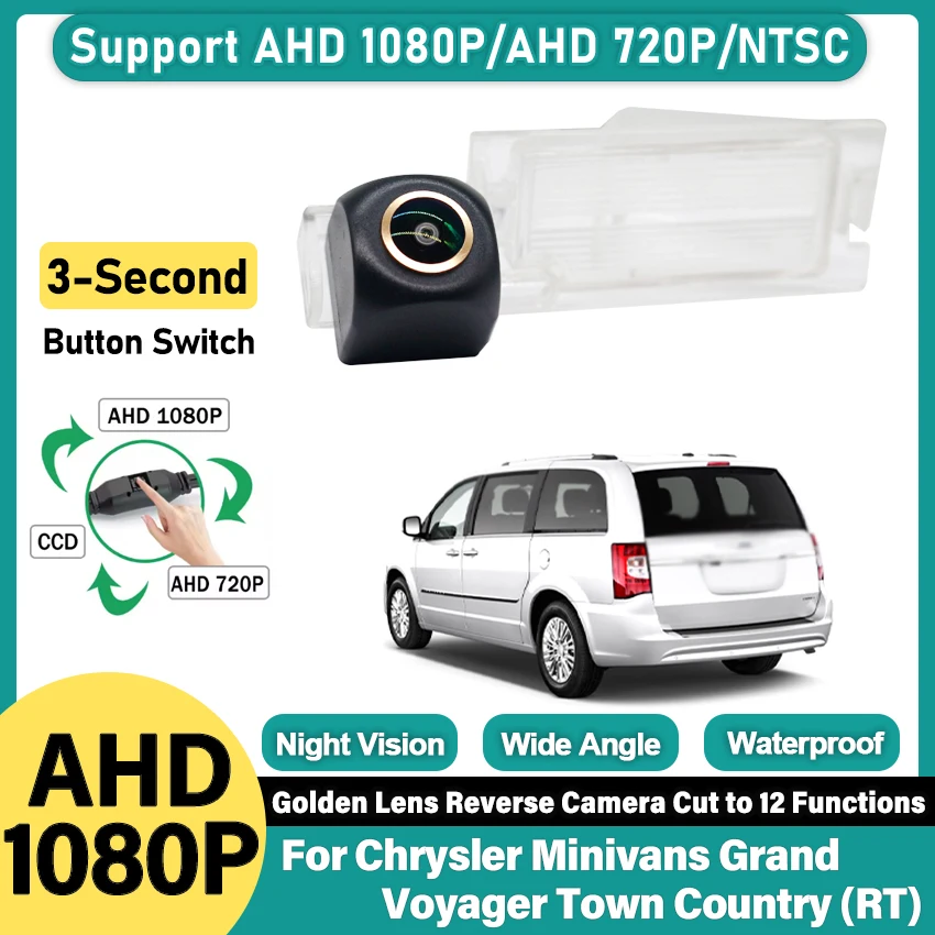 

Для Chrysler Minivans Grand Voyager Town Country (RT) Автомобильная камера заднего вида HD CCD ночное видение для Dodge Durango MK3 2010 ~ 2013