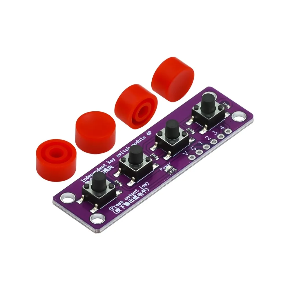 Touch four button switch module compatible with for Arduino development board sensor Raspberry PI 51 MCU suite