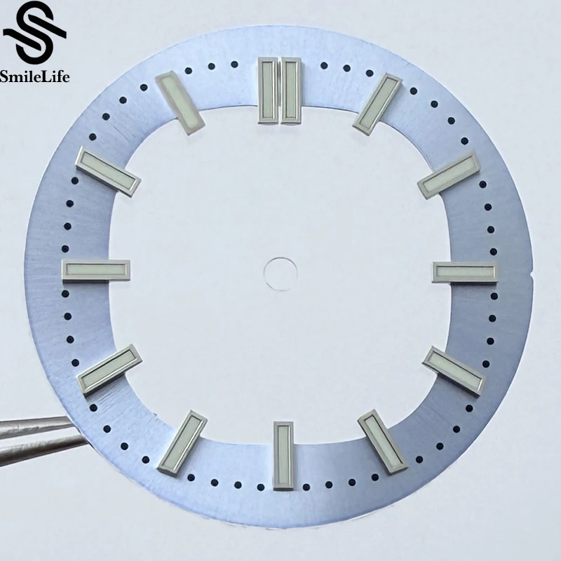 SmileLife 30.5 مللي متر الطلب ل نوتيلوس تفريغ المؤشر الأخضر مضيئة أسود أزرق صالح NH35/NH36 ساعة يد تعمل بالحركة أجزاء الطلب #5