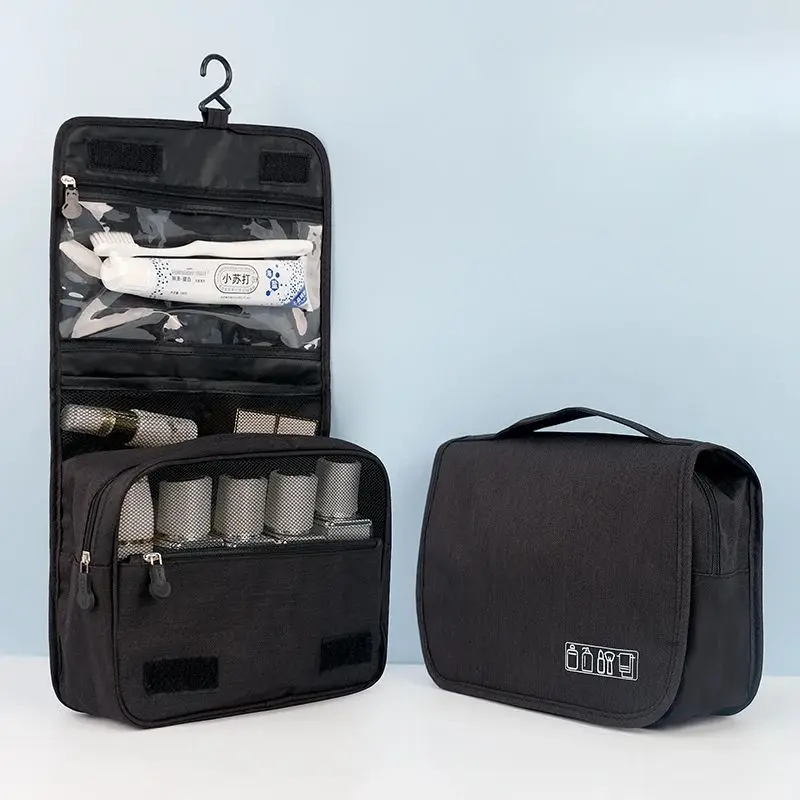 Travel Waterproof Cationic Hook Toiletry Bag Home Bathroom Makeup Product Storage Hanging Bag Beauty Organizing Bag