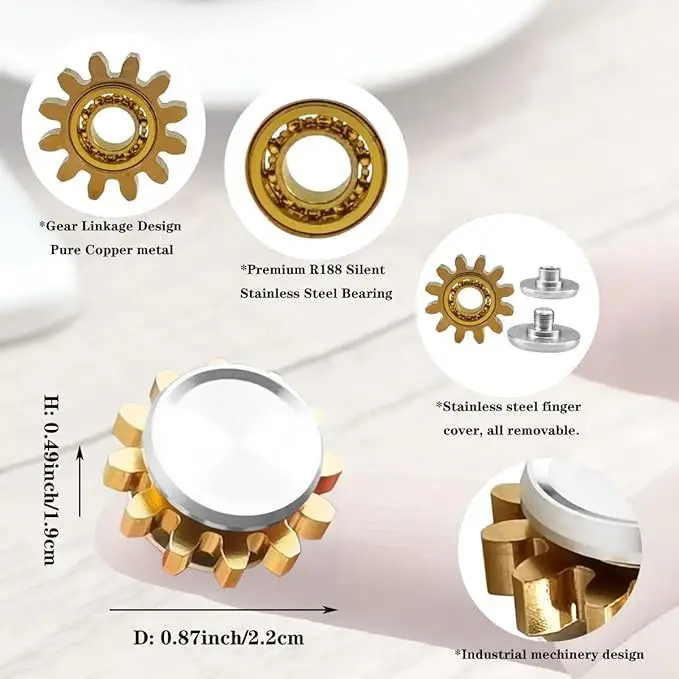 Mini Fingertip Gyroscope Children's Toy Adult Boys Stress Relieving Finger Gyroscope Spinning Metal Elementary School Students