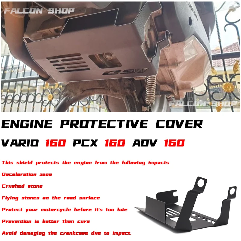 

FOR Honda PCX160 modified engine protection cover VARIO 160/ADV 160 chassis protection cover 2022 2023