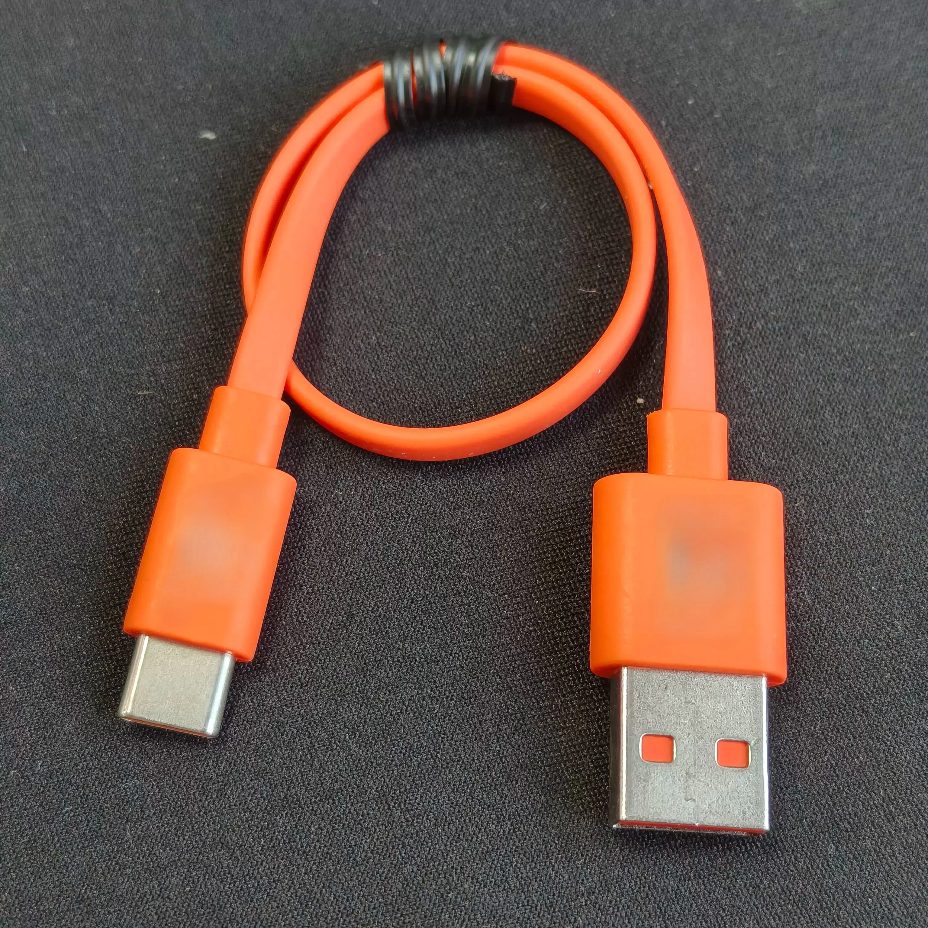 Original for JBL Charging Cable, USB-C Power Cord, Bluetooth Earphone & Speaker Type-C Short Charger Cable, Orange, 24cm