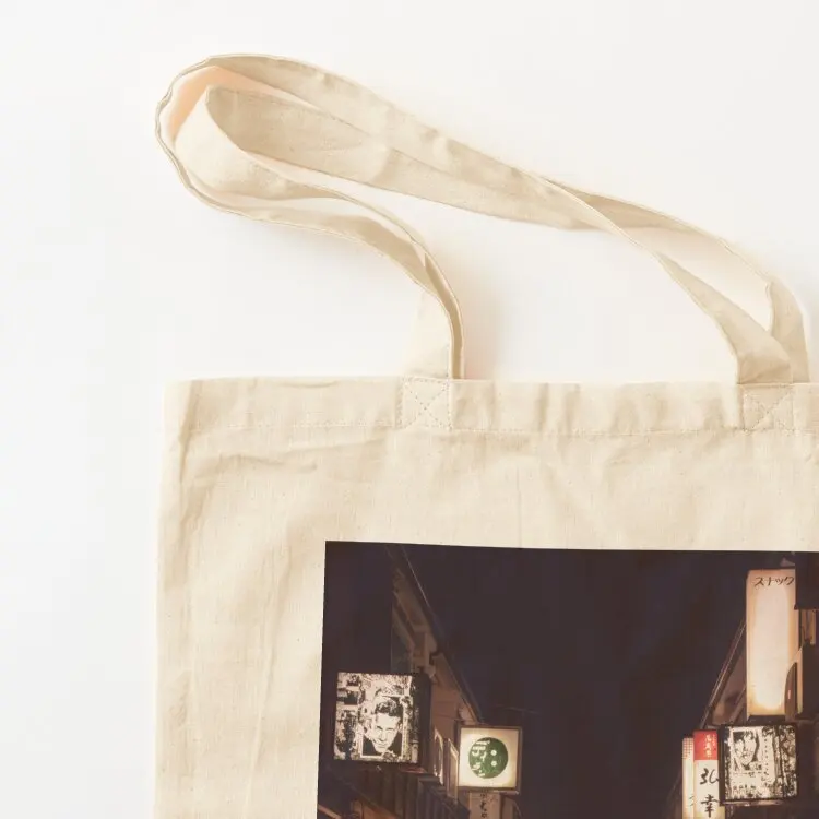 Kanazawa Bar District at Night Tote Bag bags luxury women shopping bag logo tote bag canvas Big women