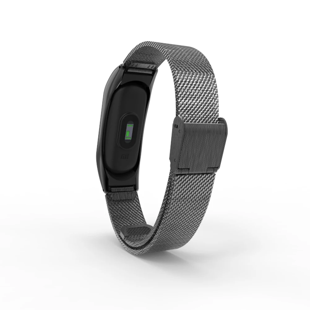 

Металлический браслет для часов, ремешок из нержавеющей стали для 2, черная гладкая отделка, прочный эргономичный дизайн, сменный аксессуар в спортивном стиле