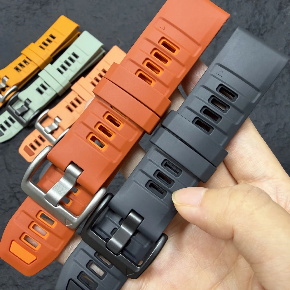 QuickFit 26mm 22mm Silicone Strap For Garmin Fenix 8 9 Pro 47mm 51mm Solar E 7 7X 6 6X 5X 5Plus/Tactix 8 7PRO Official WatchBand