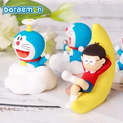 Doraemon Night Tour Starry Sky Series Anime Figure Model Toys Car Ornament Cartoon Desktop Decor Kawaii Doll Kids Birthday Gift