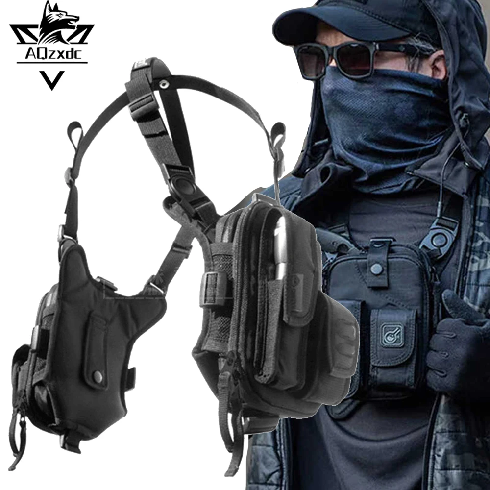 

Tactical Underarm Bag Airsoft Waterproof Hidden Chest Packet Outdoor EDC Storage Pouch for CS Hunting Shooting Camping Hiking