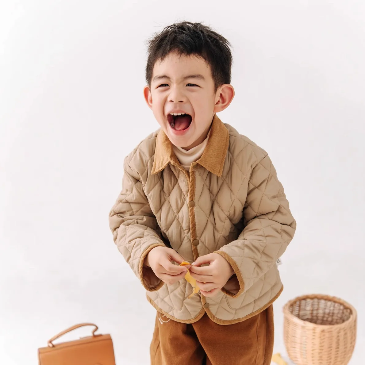 Autumn Kids Jacket Solid Color Keep Warm Baby Boys Jacket Hooded Zipper Boys Outerwear 1 2 3 4 5 Years Children's Clothing