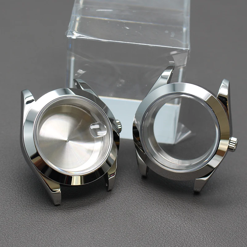 40mm 36mm caixas de relógio aço inoxidável para oyster ar rei seiko nh34 nh35 nh36 nh38 miyota 8215 movimento 28.5mm dial à prova dwaterproof água