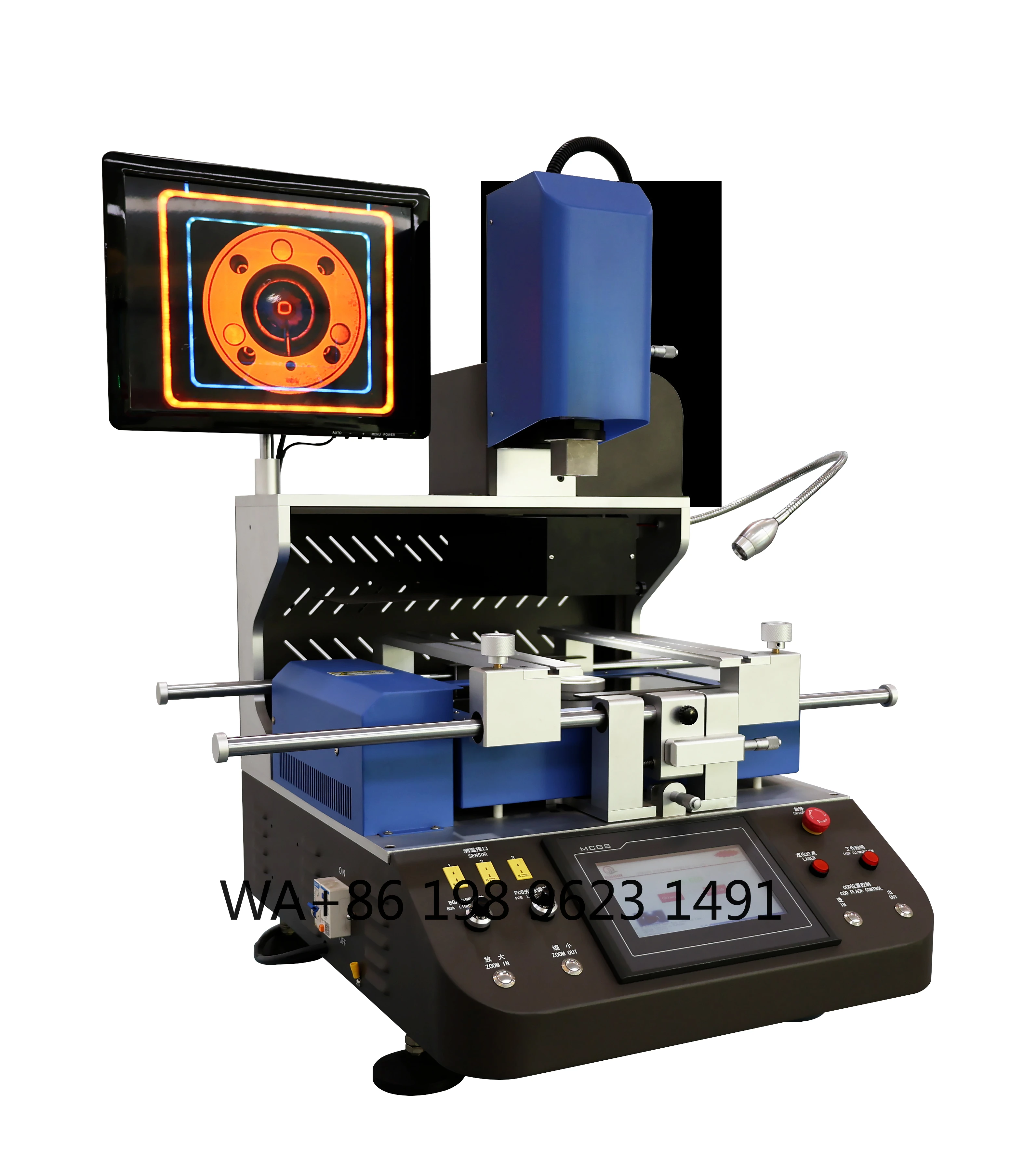 0.01mm Precision Auto BGA Soldering Station PLC Control 1080P LCD Display Professional PCB Rework Repair Tool