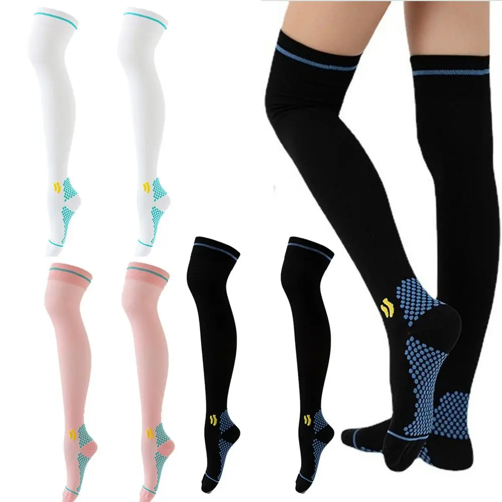 Knee High Compression Socks for Men Women Useful Elastic Sports Leg Nurse Compression Socks Jogging Climbing Excercise Socks