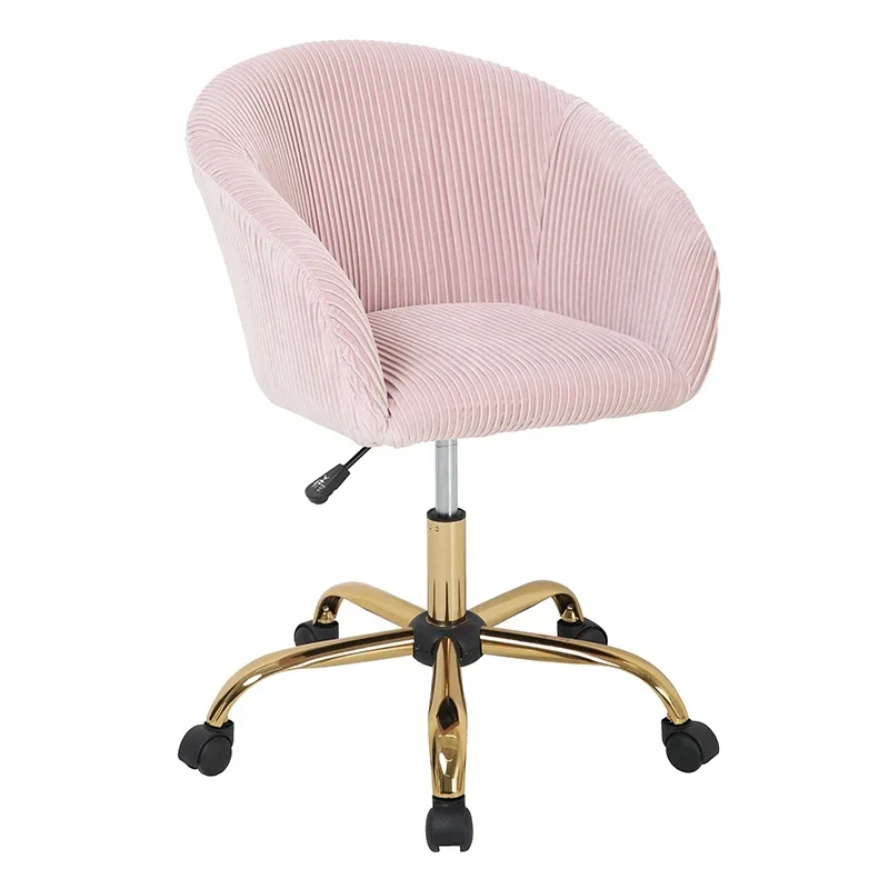 

Removable colorful silla de oficina de mujer rosa pink swivel office seating chair