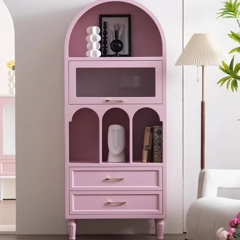 

Dopamine chest solid wood painted decorative cabinet bedroom storage living room French storage