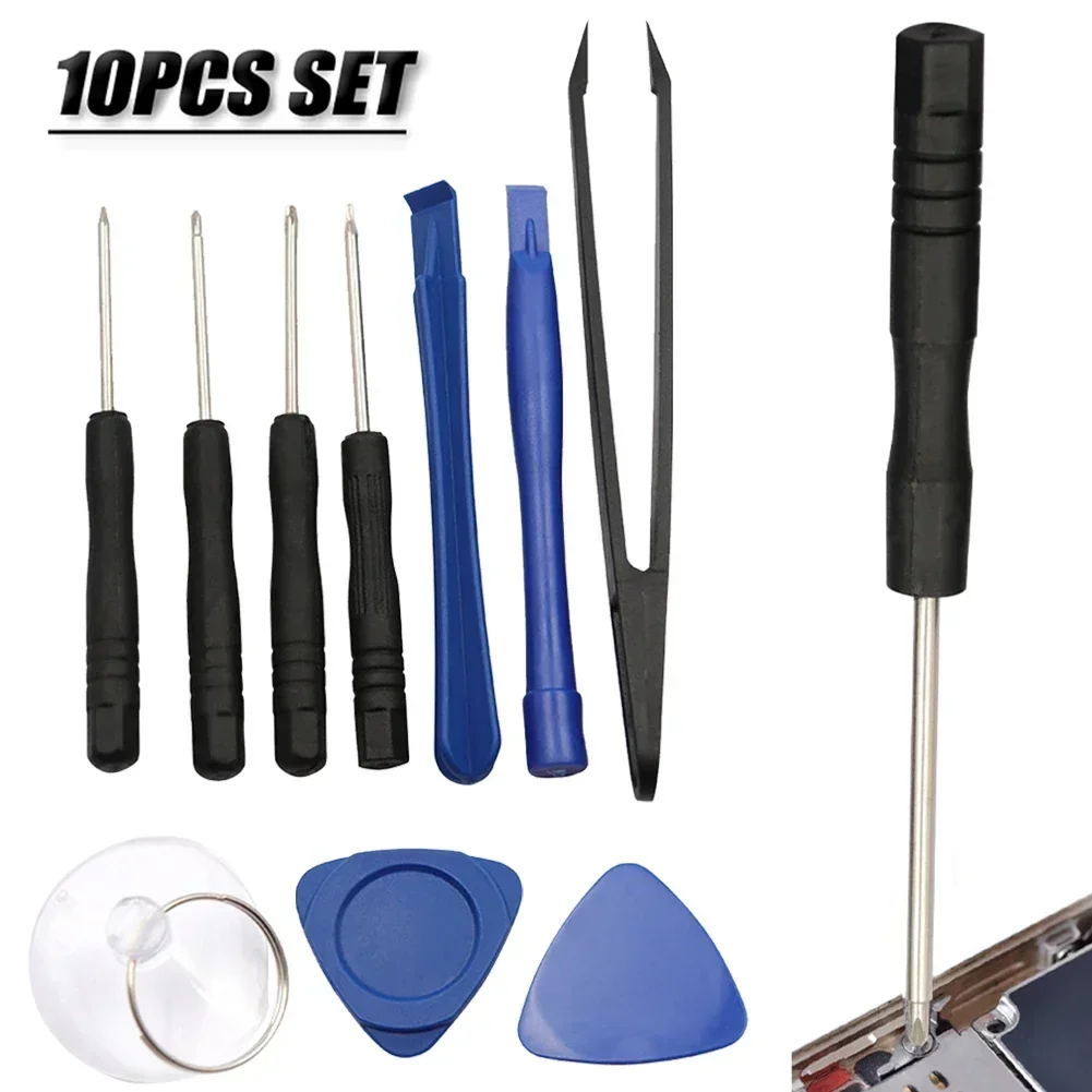 10pcs Disassemble Tools For Phone Computer Opening Screwdriver Kit Crowbar Pry Bar Screwdriver Tweezers Repair Tool