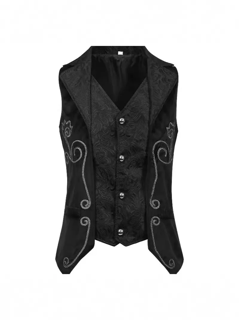 Disfraz medieval retro gótico para hombre, chaleco de banquete, disfraz de Halloween, nuevo