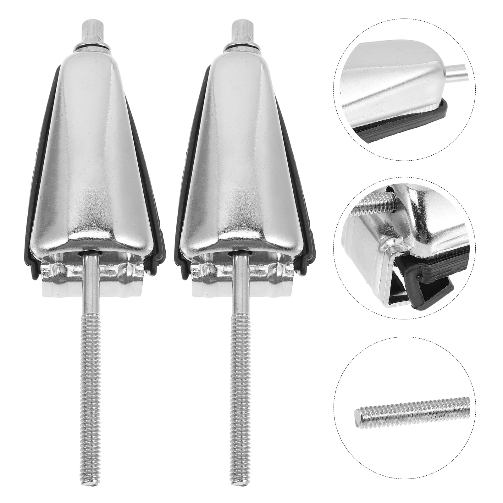 

2 Pcs Drum Ring Fixing Accessories Metal Lugs Snare Connector Accessory One Side Hook