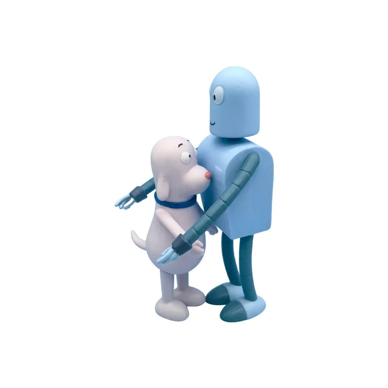 New 2pcs Robot Dreams Dog Rolbot Actiton Figures Based On The Craphic Novel By Sara Varon Desktop Decoration Model Toy