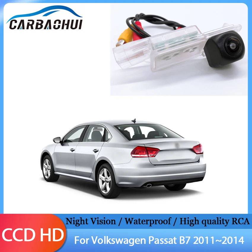 

Car Rear View Camera reverse Backup Parking Camera Night Vision High quality RCA For Volkswagen Passat B7 2011 2012 2013 2014