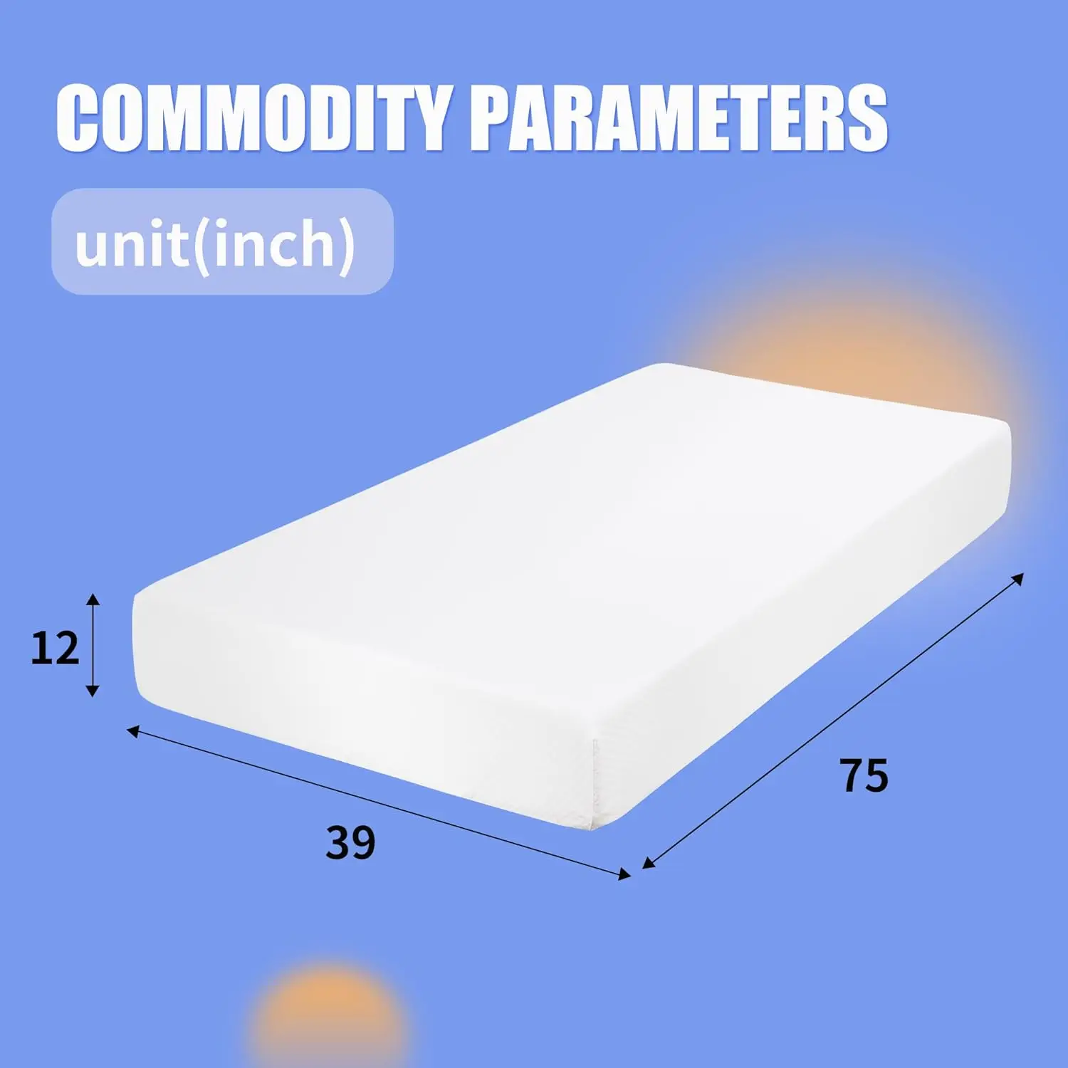 Memory Foam Mattress Medium-Firm Mattress for Pressure Relief & Cooler Sleep Gel Memory Foam Mattress Bed in a Box Fiberglass Fr